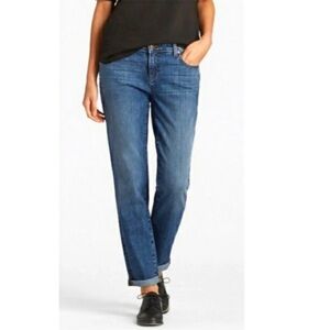 Eileen Fisher Organic Cotton Blend Boyfriend Jeans, Size 6